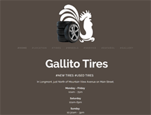 Tablet Screenshot of gallitotires.com